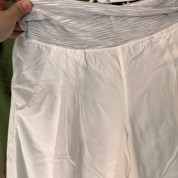 White silk sweat pant from Lululemon. - Picture 3 of 3